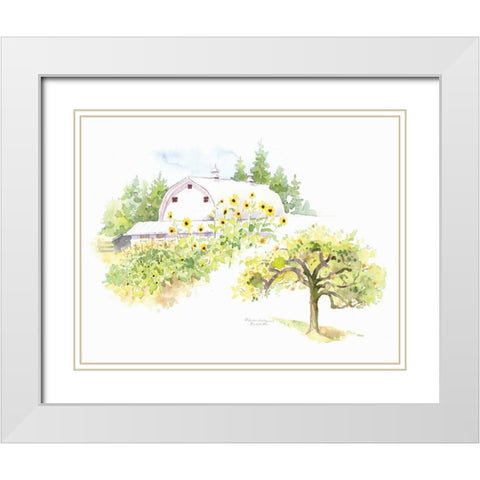Ridgefield Barn III White Modern Wood Framed Art Print with Double Matting by Babbitt, Gwendolyn