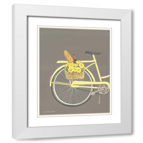 Bicycle I White Modern Wood Framed Art Print with Double Matting by Babbit, Gwendolyn