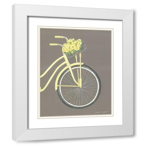 Bicycle II White Modern Wood Framed Art Print with Double Matting by Babbit, Gwendolyn