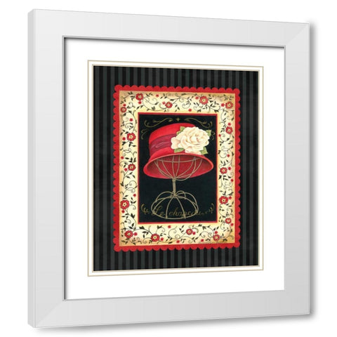 Dressed in Red I White Modern Wood Framed Art Print with Double Matting by Babbitt, Gwendolyn