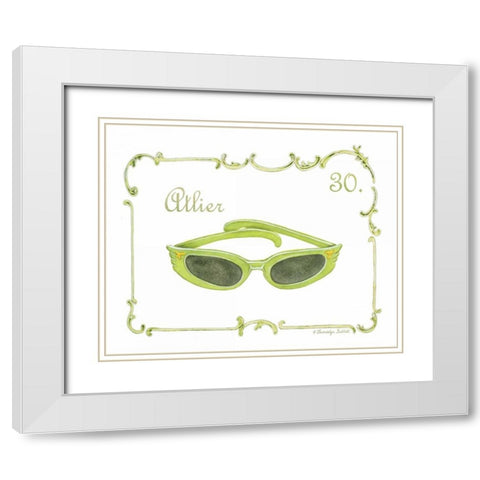 French Fashion IV White Modern Wood Framed Art Print with Double Matting by Babbitt, Gwendolyn