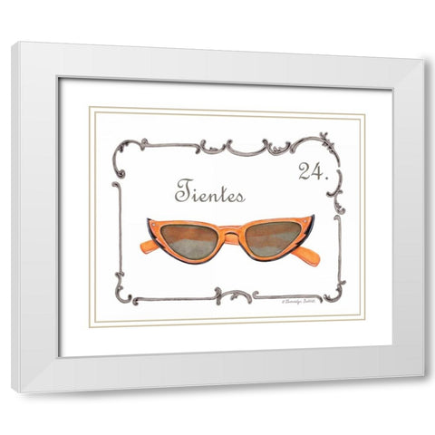 French Fashion VI White Modern Wood Framed Art Print with Double Matting by Babbitt, Gwendolyn