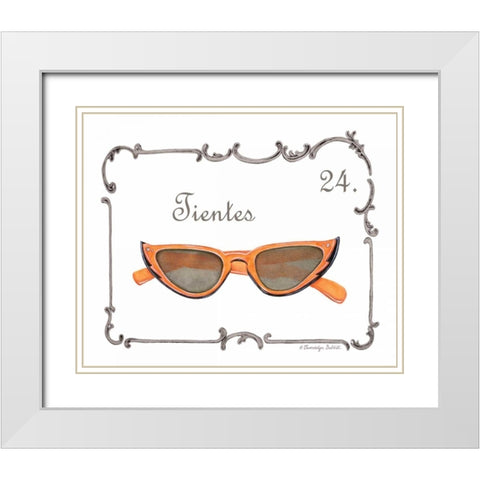 French Fashion VI White Modern Wood Framed Art Print with Double Matting by Babbitt, Gwendolyn