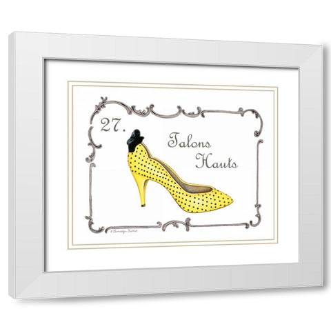French Fashion VII White Modern Wood Framed Art Print with Double Matting by Babbitt, Gwendolyn