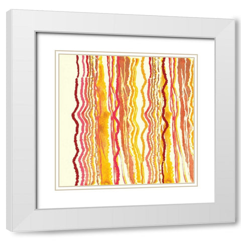 Desert Sunrise I White Modern Wood Framed Art Print with Double Matting by Berrenson, Sara