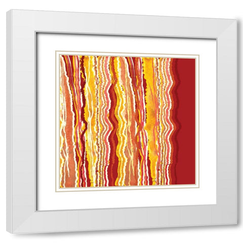 Desert Sunrise II White Modern Wood Framed Art Print with Double Matting by Berrenson, Sara