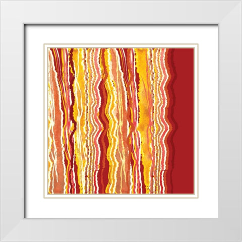 Desert Sunrise II White Modern Wood Framed Art Print with Double Matting by Berrenson, Sara