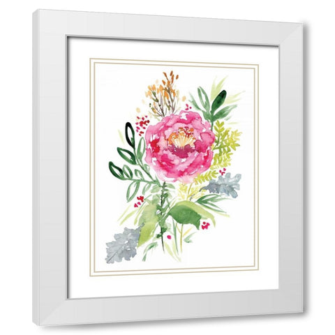 Lavish White Modern Wood Framed Art Print with Double Matting by Berrenson, Sara