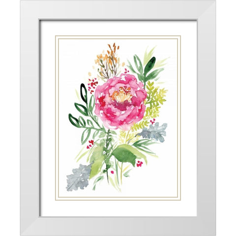 Lavish White Modern Wood Framed Art Print with Double Matting by Berrenson, Sara