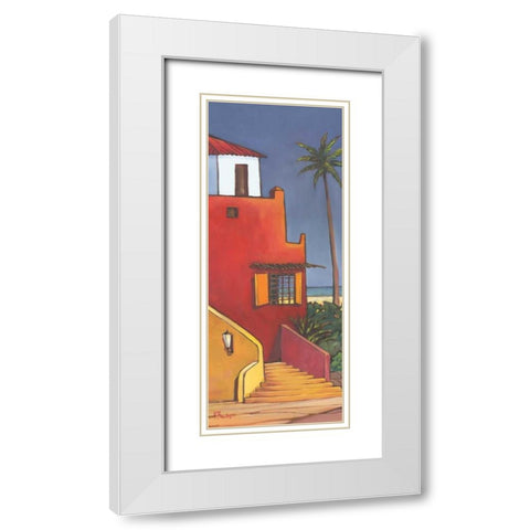 Casita I White Modern Wood Framed Art Print with Double Matting by Brent, Paul