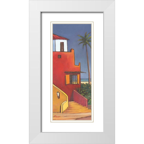 Casita I White Modern Wood Framed Art Print with Double Matting by Brent, Paul