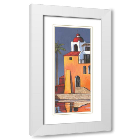 Casita II White Modern Wood Framed Art Print with Double Matting by Brent, Paul