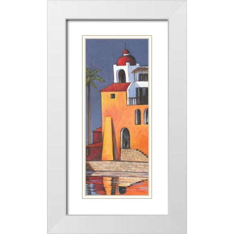 Casita II White Modern Wood Framed Art Print with Double Matting by Brent, Paul