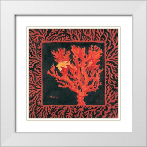 Sea Fan I White Modern Wood Framed Art Print with Double Matting by Brent, Paul