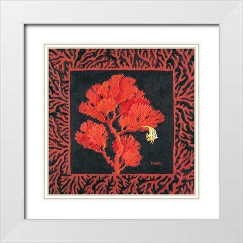 Sea Fan II White Modern Wood Framed Art Print with Double Matting by Brent, Paul