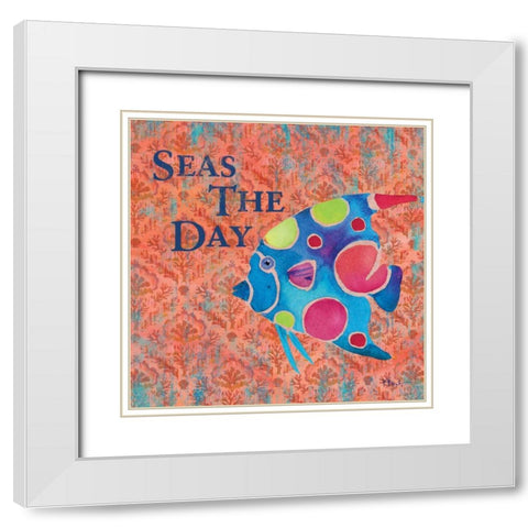 Kailua Cove II White Modern Wood Framed Art Print with Double Matting by Brent, Paul