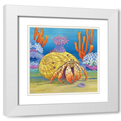 Under the Sea III White Modern Wood Framed Art Print with Double Matting by Brent, Paul