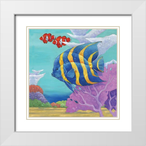Under the Sea IV White Modern Wood Framed Art Print with Double Matting by Brent, Paul