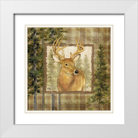 Lodge Portrait I White Modern Wood Framed Art Print with Double Matting by Brent, Paul