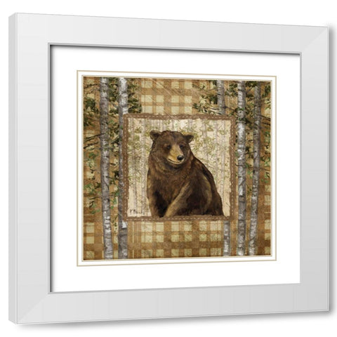 Lodge Portrait II White Modern Wood Framed Art Print with Double Matting by Brent, Paul