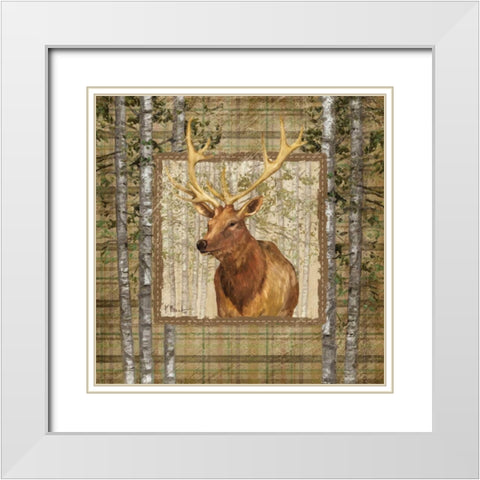 Lodge Portrait III White Modern Wood Framed Art Print with Double Matting by Brent, Paul