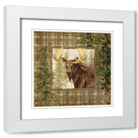 Lodge Portrait IV White Modern Wood Framed Art Print with Double Matting by Brent, Paul