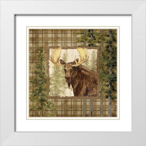 Lodge Portrait IV White Modern Wood Framed Art Print with Double Matting by Brent, Paul
