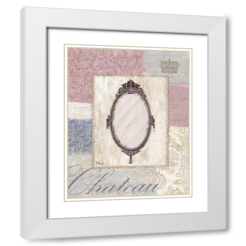 Boutique de Paris I White Modern Wood Framed Art Print with Double Matting by Brent, Paul