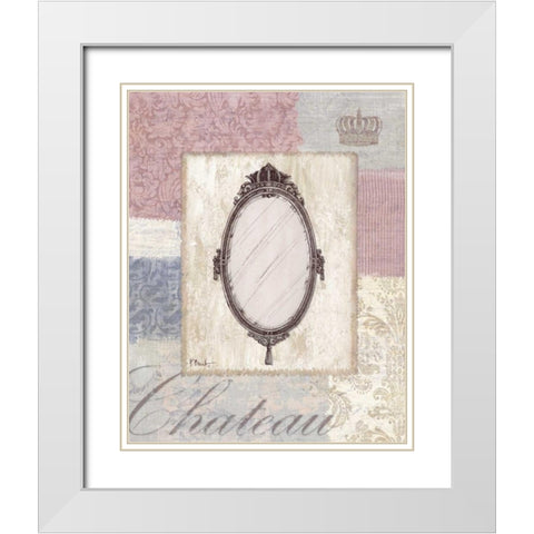 Boutique de Paris I White Modern Wood Framed Art Print with Double Matting by Brent, Paul
