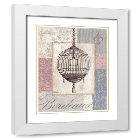 Boutique de Paris III White Modern Wood Framed Art Print with Double Matting by Brent, Paul