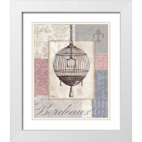 Boutique de Paris III White Modern Wood Framed Art Print with Double Matting by Brent, Paul