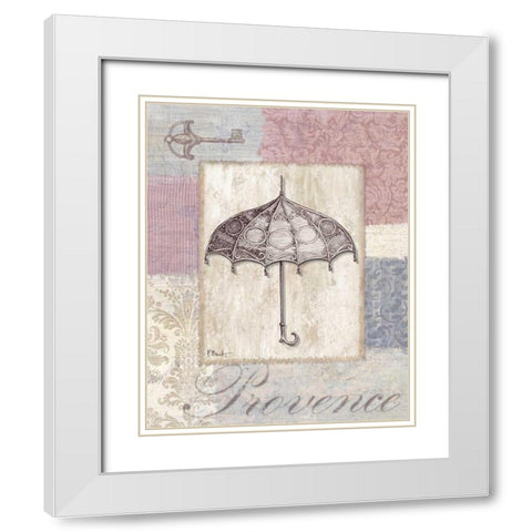 Boutique de Paris IV White Modern Wood Framed Art Print with Double Matting by Brent, Paul