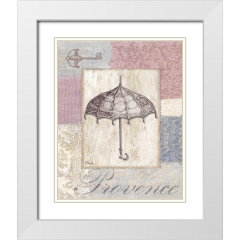 Boutique de Paris IV White Modern Wood Framed Art Print with Double Matting by Brent, Paul
