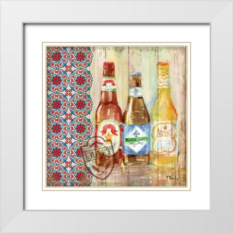 Bellevue Beer I White Modern Wood Framed Art Print with Double Matting by Brent, Paul