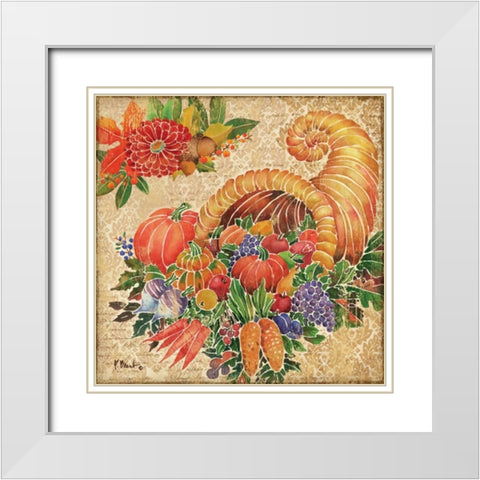 Classic Fall II White Modern Wood Framed Art Print with Double Matting by Brent, Paul