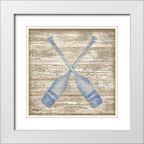 Providence IV White Modern Wood Framed Art Print with Double Matting by Brent, Paul