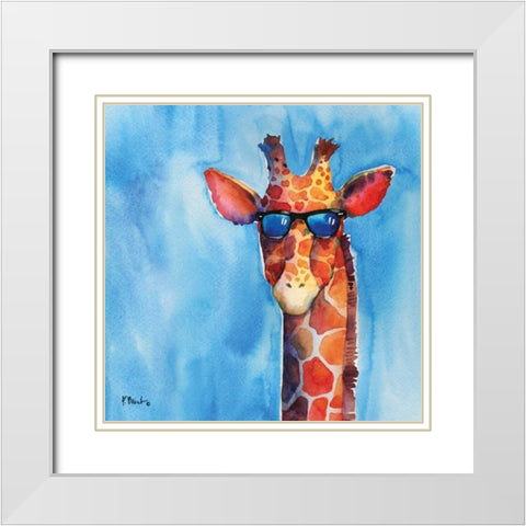 Sunny Farm II White Modern Wood Framed Art Print with Double Matting by Brent, Paul