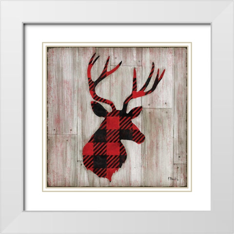 Logan Lodge I White Modern Wood Framed Art Print with Double Matting by Brent, Paul