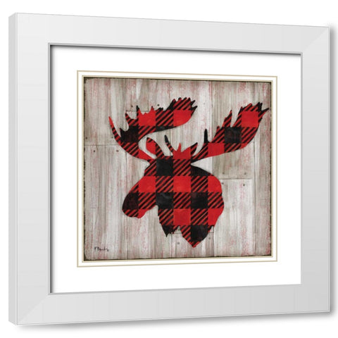 Logan Lodge II White Modern Wood Framed Art Print with Double Matting by Brent, Paul