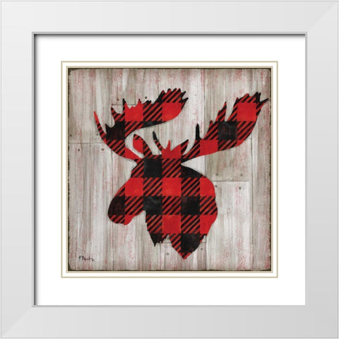 Logan Lodge II White Modern Wood Framed Art Print with Double Matting by Brent, Paul