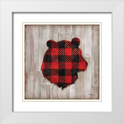Logan Lodge III White Modern Wood Framed Art Print with Double Matting by Brent, Paul