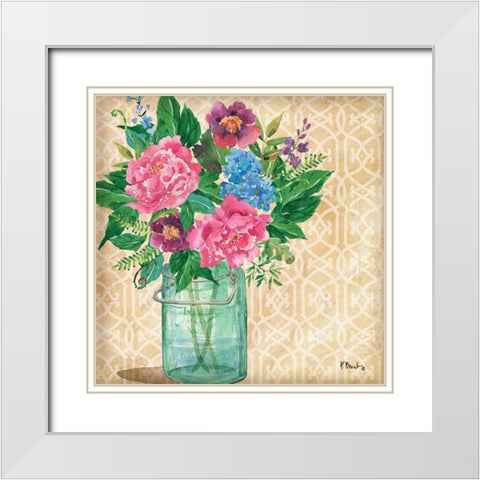 Juliette Vase I White Modern Wood Framed Art Print with Double Matting by Brent, Paul