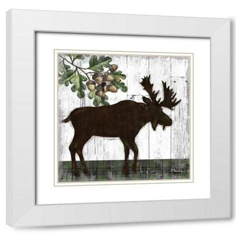 Wildwood Lodge III White Modern Wood Framed Art Print with Double Matting by Brent, Paul