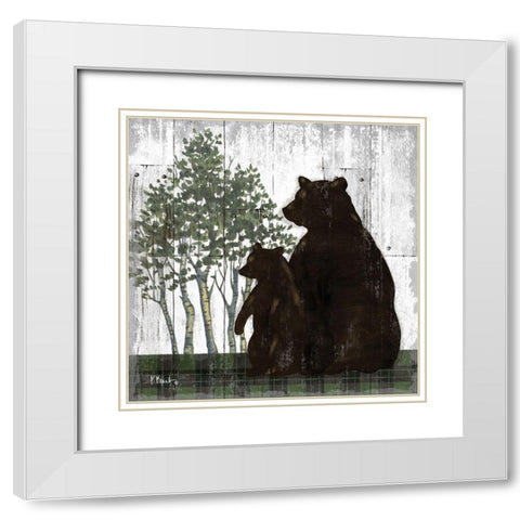 Wildwood Lodge IV White Modern Wood Framed Art Print with Double Matting by Brent, Paul