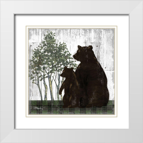 Wildwood Lodge IV White Modern Wood Framed Art Print with Double Matting by Brent, Paul