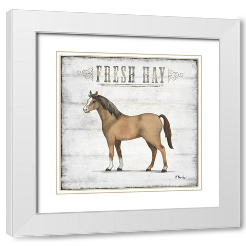 Farmhouse Fresh II White Modern Wood Framed Art Print with Double Matting by Brent, Paul