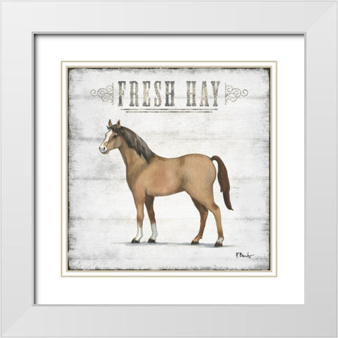 Farmhouse Fresh II White Modern Wood Framed Art Print with Double Matting by Brent, Paul