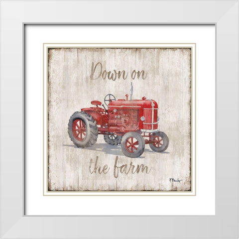 Land Drifter II White Modern Wood Framed Art Print with Double Matting by Brent, Paul
