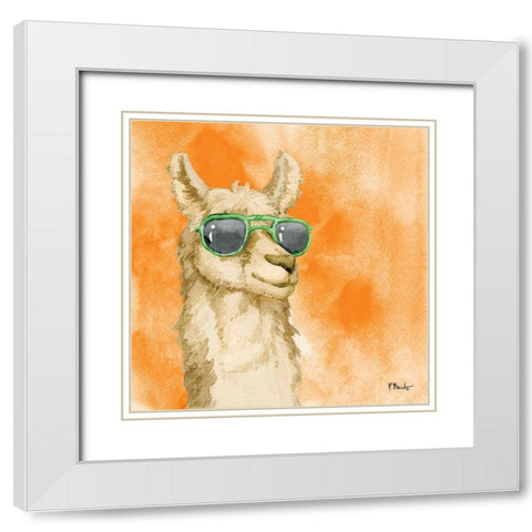 Sunny Farm VII White Modern Wood Framed Art Print with Double Matting by Brent, Paul