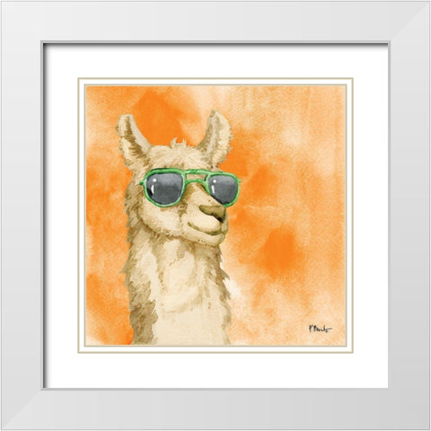 Sunny Farm VII White Modern Wood Framed Art Print with Double Matting by Brent, Paul